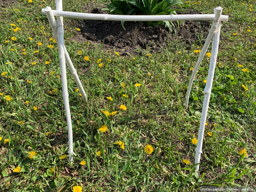 МК: садовые качели для Барби