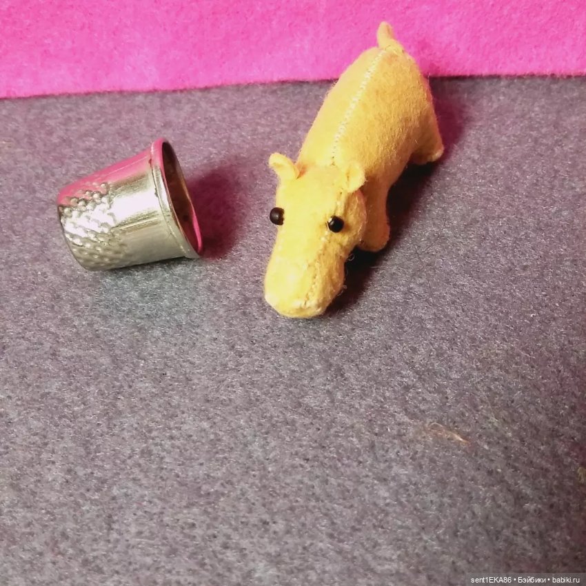 Кроха бегимотик — Авторские игрушки из разных материалов: синельная проволока (фото 6)