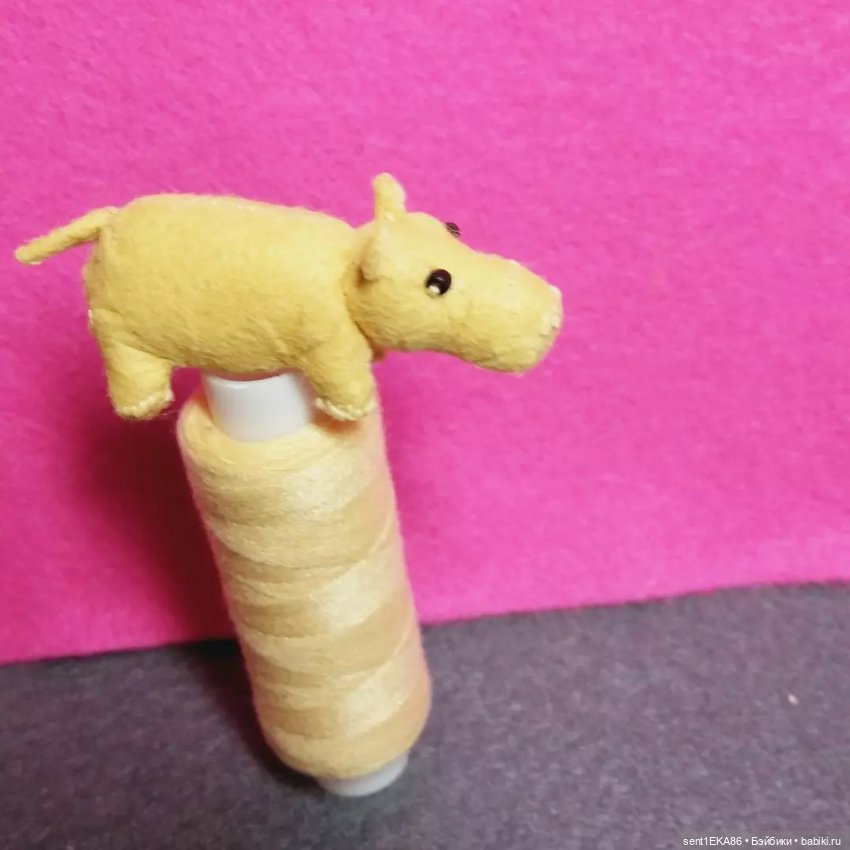Кроха бегимотик — Авторские игрушки из разных материалов: синельная проволока (фото 4)