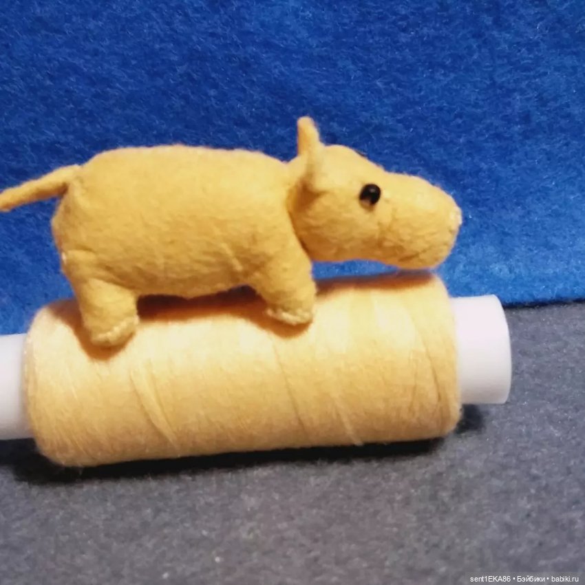 Кроха бегимотик — Авторские игрушки из разных материалов: синельная проволока (фото 7)