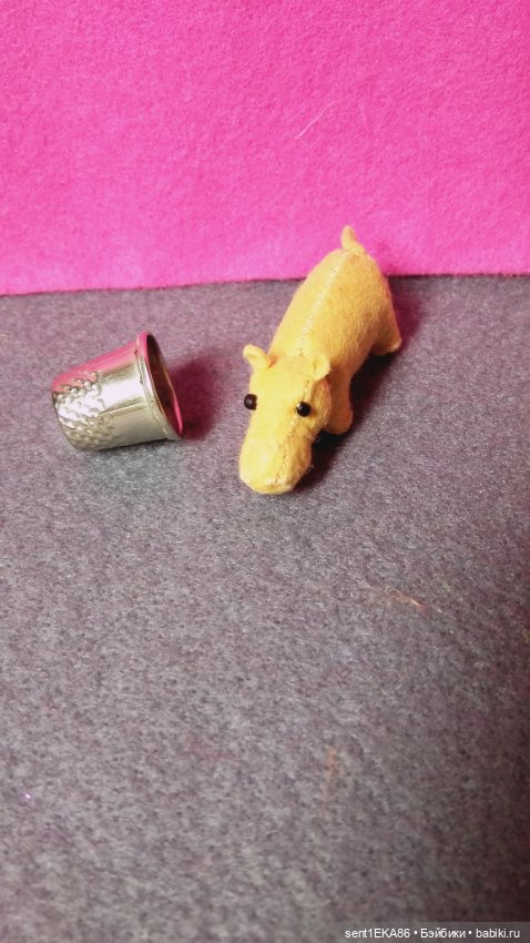 Кроха бегимотик — Авторские игрушки из разных материалов: синельная проволока