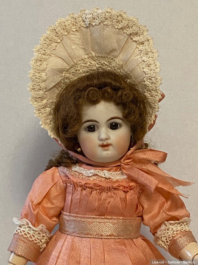 Платье для реплики антикварной куклы по антикварному образцу (фото 3)