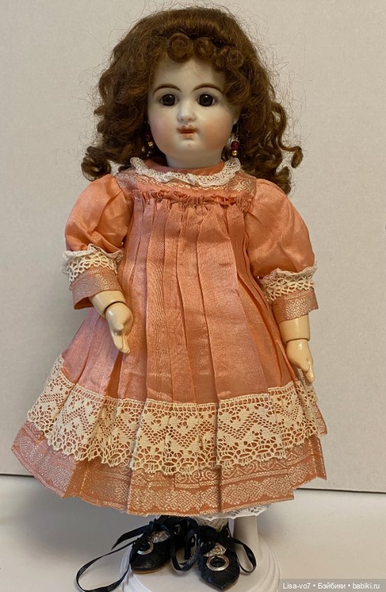 Платье для реплики антикварной куклы по антикварному образцу (фото 9)