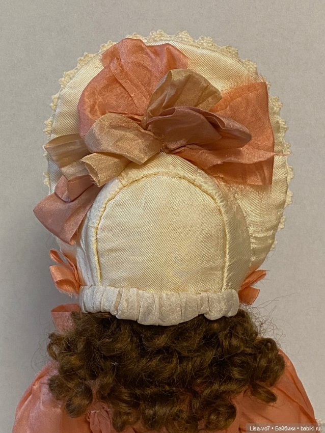 Платье для реплики антикварной куклы по антикварному образцу (фото 6)