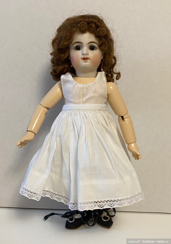 Платье для реплики антикварной куклы по антикварному образцу (фото 10)