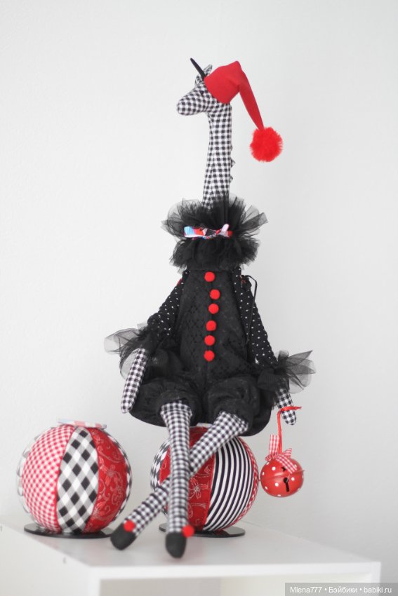 Жираф на шаре — Текстильные игрушки и примитивы: кофейные (фото 2)