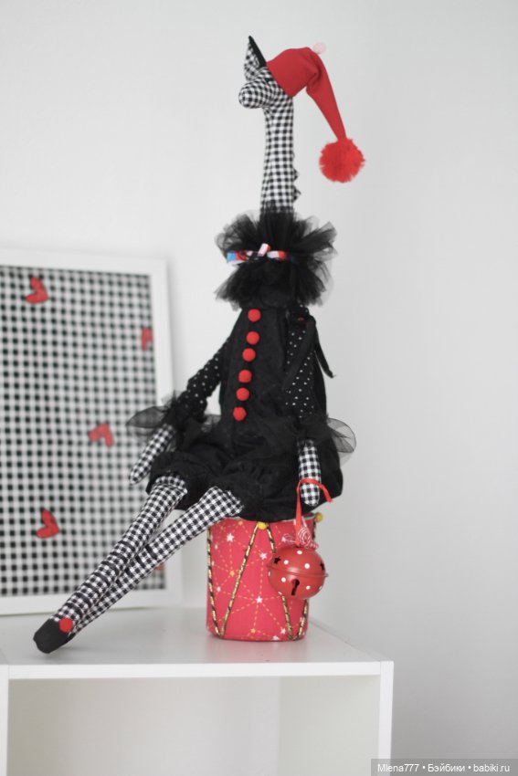 Жираф на шаре — Текстильные игрушки и примитивы: кофейные (фото 8)