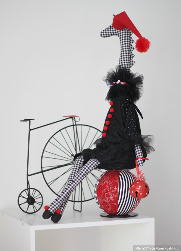 Жираф на шаре — Текстильные игрушки и примитивы: кофейные (фото 4)