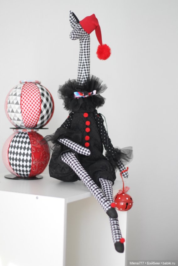 Жираф на шаре — Текстильные игрушки и примитивы: кофейные (фото 5)