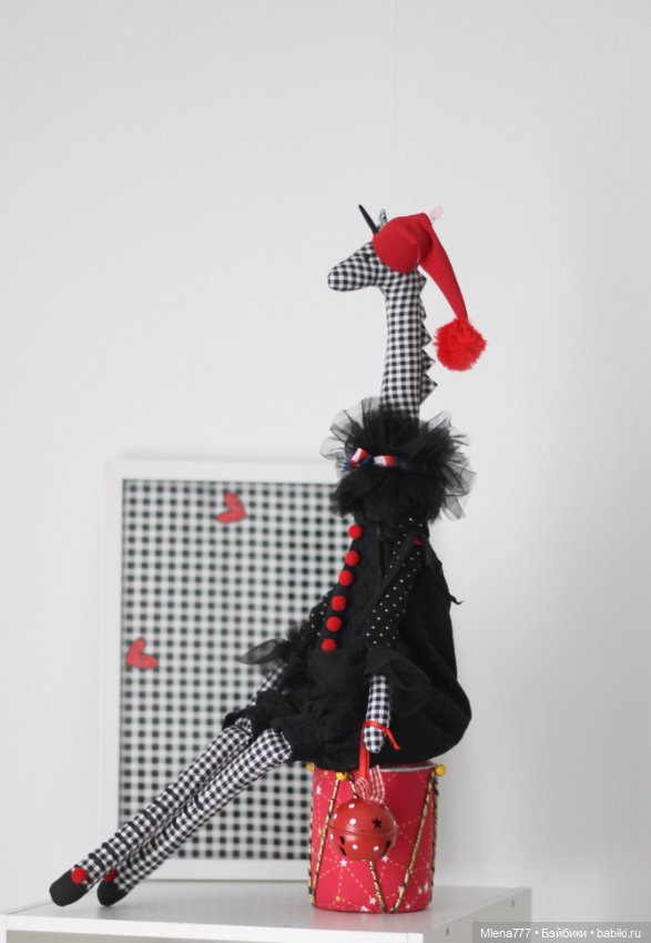 Жираф на шаре — Текстильные игрушки и примитивы: кофейные (фото 7)