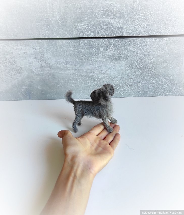 Двортерьер — Валяные игрушки из шерсти: сухое валяние (фото 4)