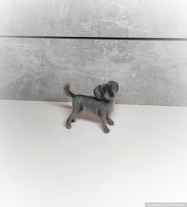 Двортерьер — Валяные игрушки из шерсти: сухое валяние