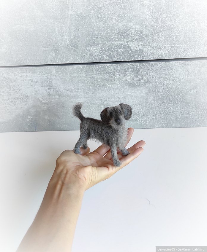 Двортерьер — Валяные игрушки из шерсти: сухое валяние (фото 2)