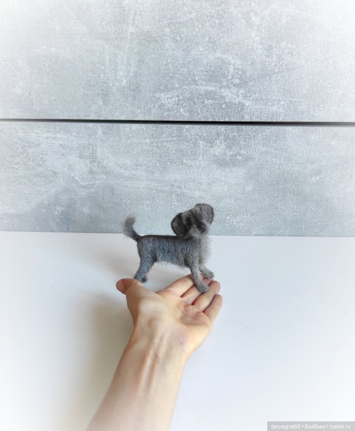 Двортерьер — Валяные игрушки из шерсти: сухое валяние (фото 3)