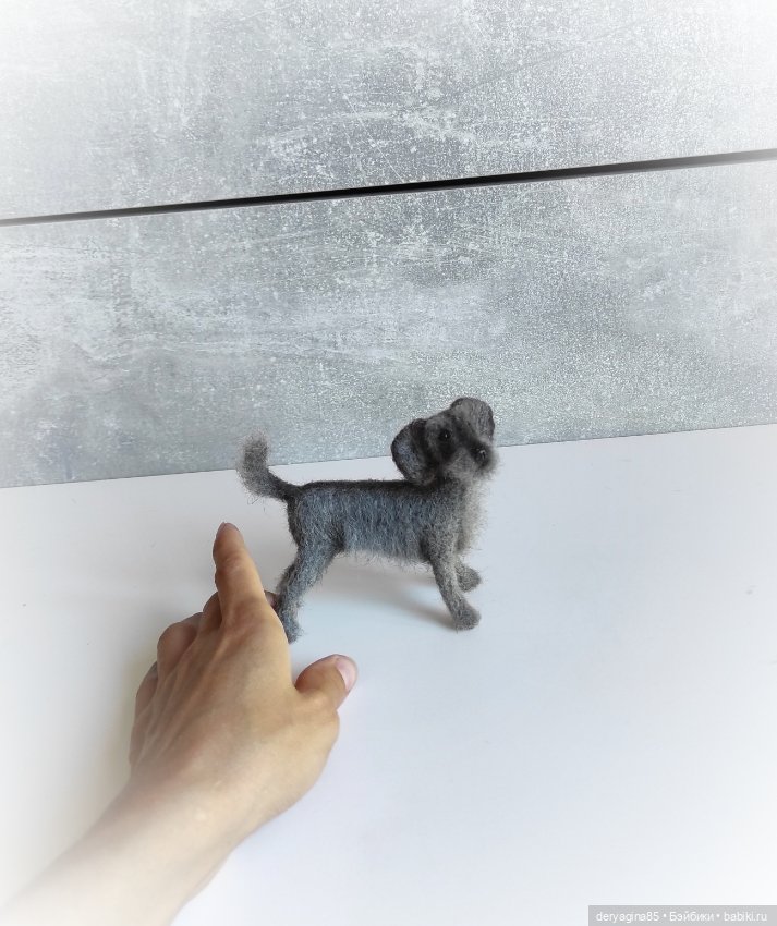 Двортерьер — Валяные игрушки из шерсти: сухое валяние (фото 5)