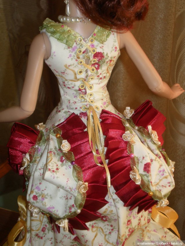 Платье для чаепития 1960. Комплект на формат куклы 40см. часть 1