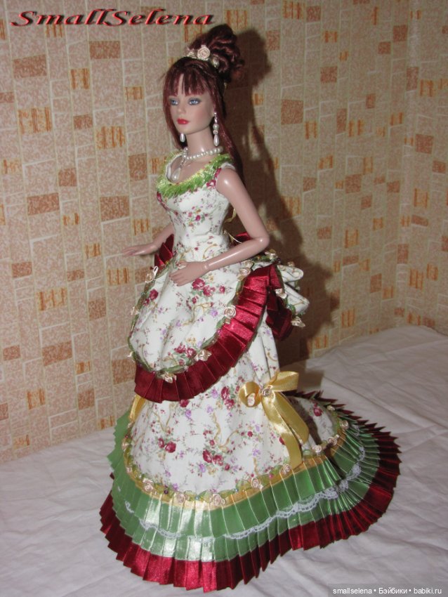 Платье для чаепития 1960. Комплект на формат куклы 40см. часть 1