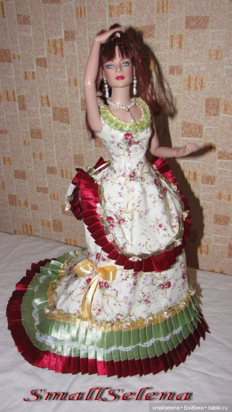 Платье для чаепития 1960. Комплект на формат куклы 40см. часть 1