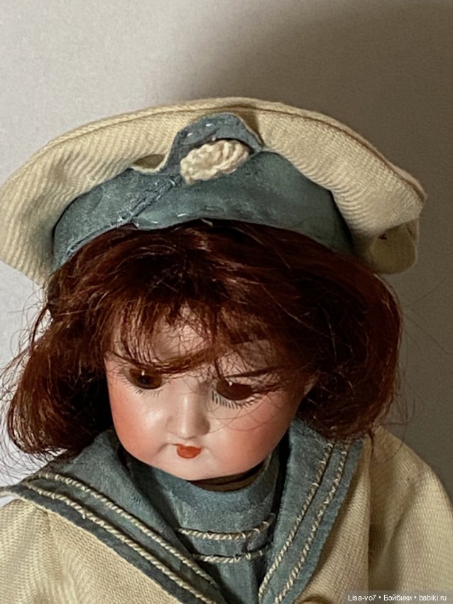 Костюм для антикварной куклы в морском стиле по антикварному образцу (фото 6)