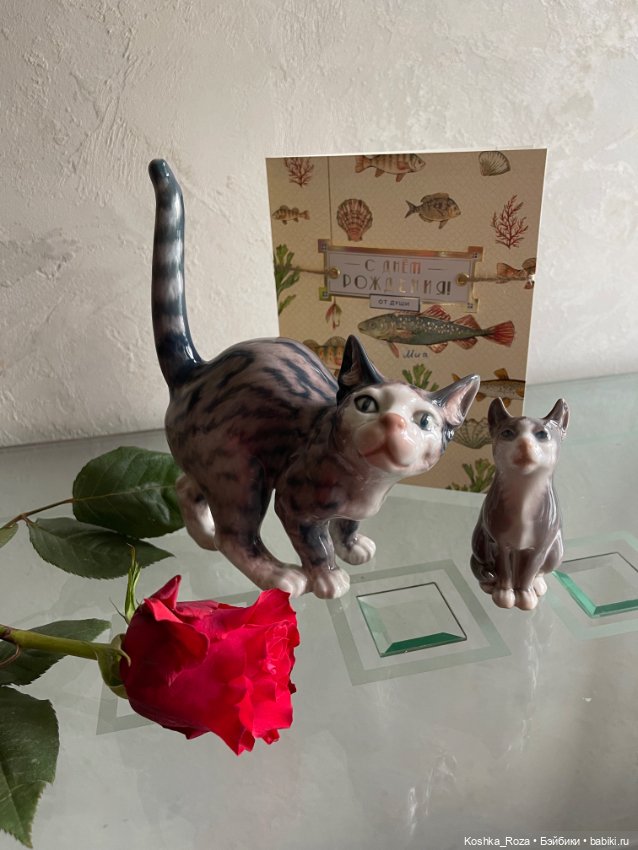 Полосатый Кот- символ Дня Рождения (Машин фарфоровый кошачий прайд) (фото 2)