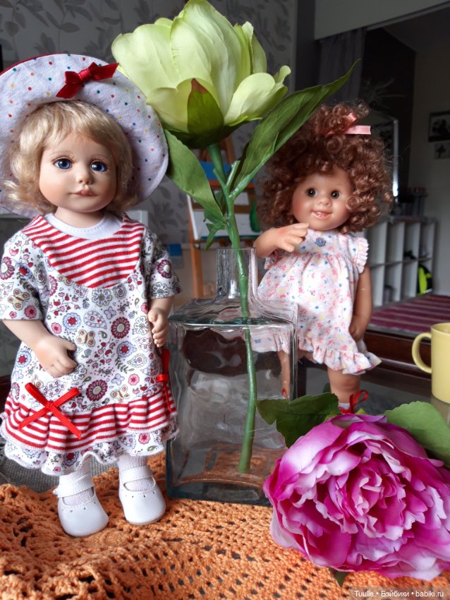 Красивые куклы и красивые цветы (фото 4)