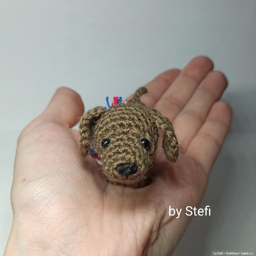 Мини-таксик — Вязаные игрушки и амигуруми: крючком (фото 9)