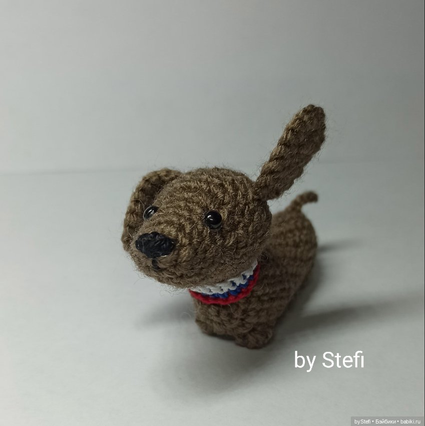 Мини-таксик — Вязаные игрушки и амигуруми: крючком (фото 10)