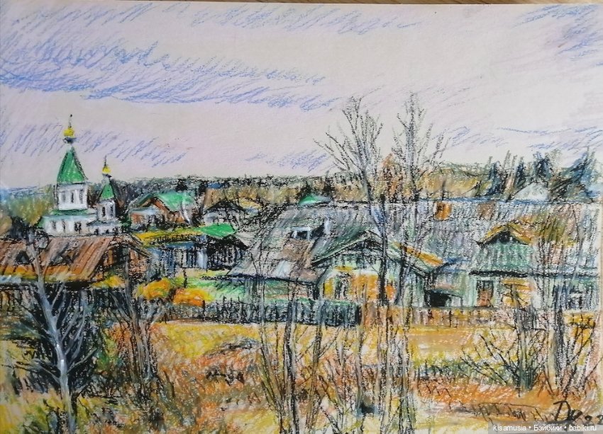 Ещё несколько рисунков масляной пастелью (фото 4)