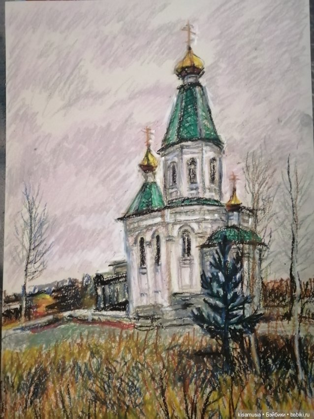 Ещё несколько рисунков масляной пастелью (фото 2)