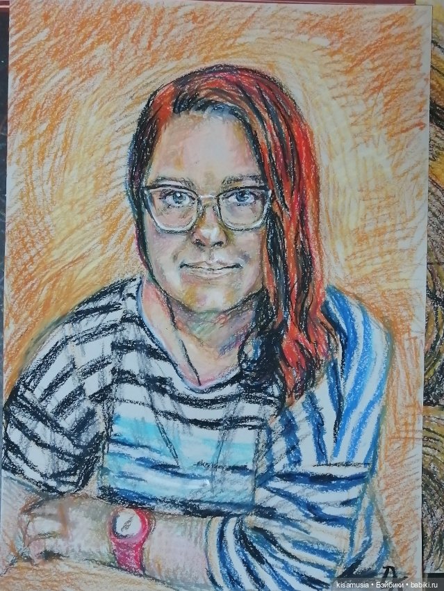 Ещё несколько рисунков масляной пастелью