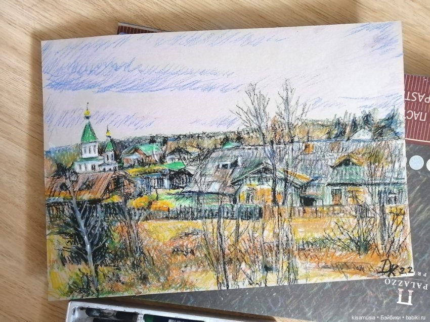 Ещё несколько рисунков масляной пастелью (фото 3)