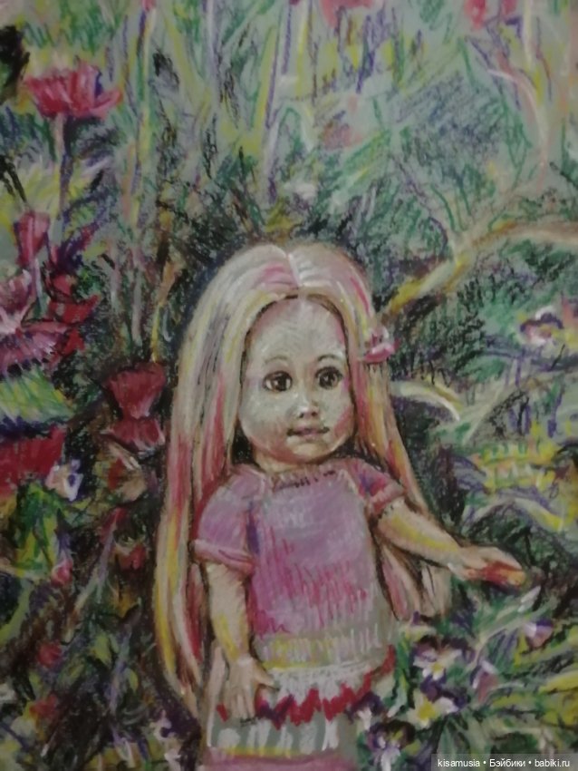 Ещё несколько рисунков масляной пастелью