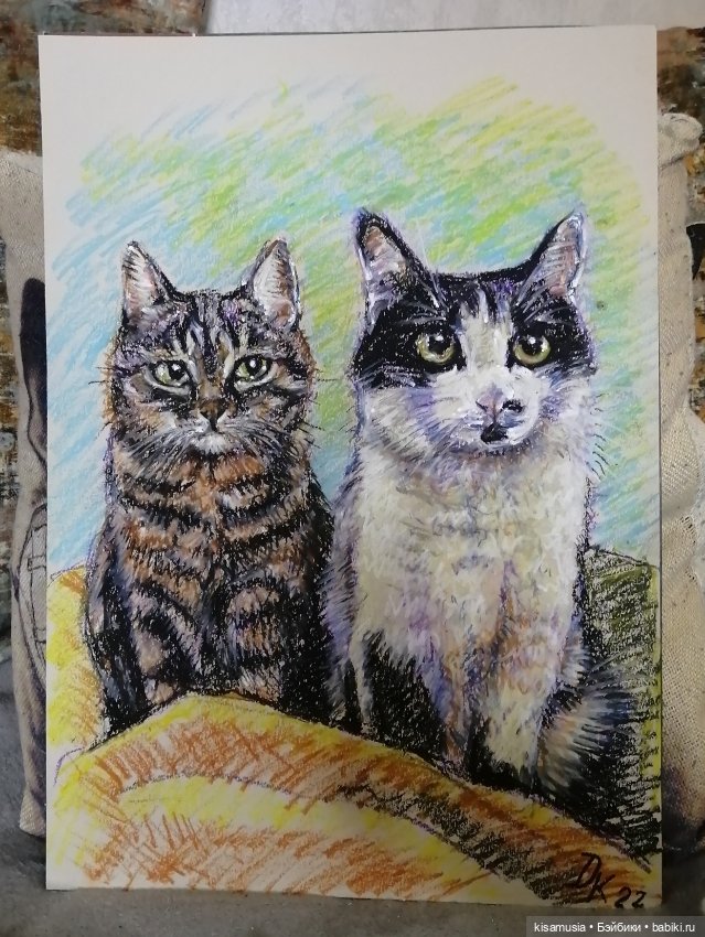 Ещё несколько рисунков масляной пастелью (фото 7)