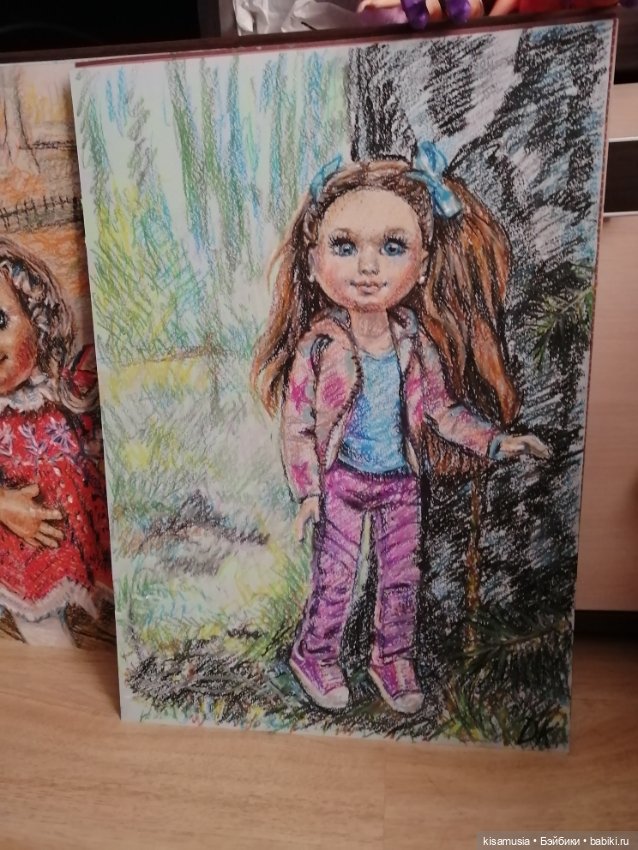 Ещё несколько рисунков масляной пастелью (фото 8)