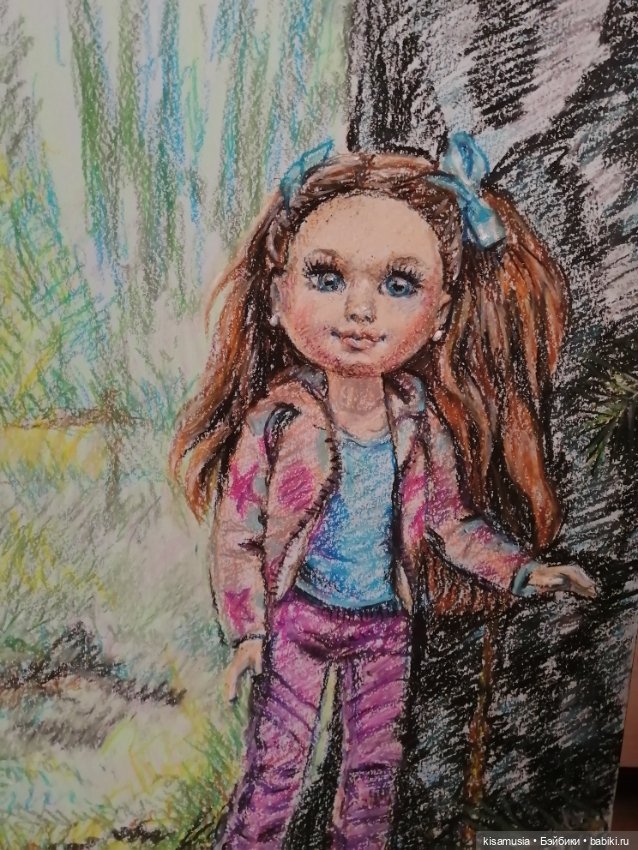 Ещё несколько рисунков масляной пастелью (фото 9)