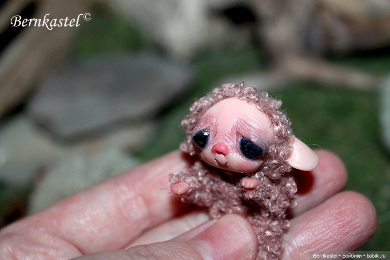 Милли-суселка кудряшка — Игрушки в смешанной технике (мех и глина): Арт (фото 3)