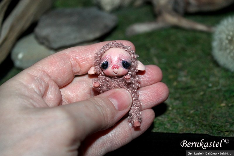 Милли-суселка кудряшка — Игрушки в смешанной технике (мех и глина): Арт (фото 2)