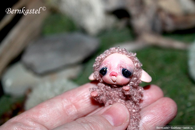 Милли-суселка кудряшка — Игрушки в смешанной технике (мех и глина): Арт (фото 6)