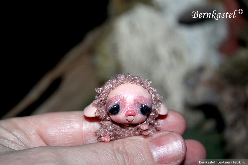 Милли-суселка кудряшка — Игрушки в смешанной технике (мех и глина): Арт (фото 5)