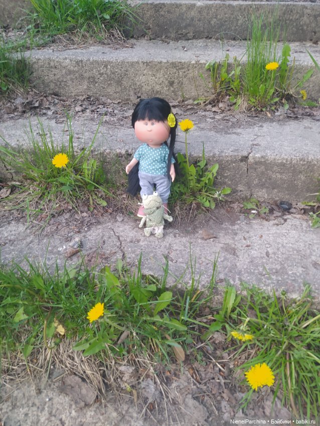 Ёсико и одуванчики, жёлтое, зелёное, май (фото 2)
