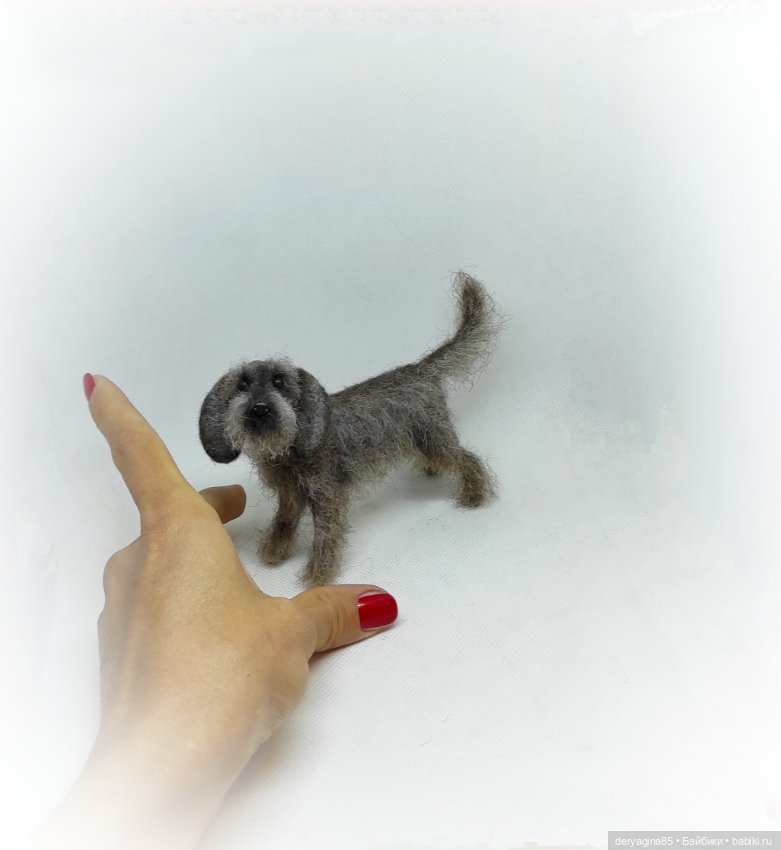 Двортерьер — Валяные игрушки из шерсти: сухое валяние (фото 10)