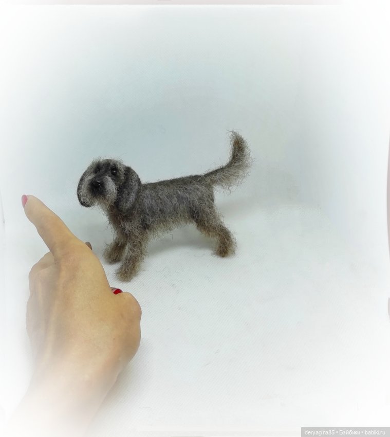 Двортерьер — Валяные игрушки из шерсти: сухое валяние (фото 9)