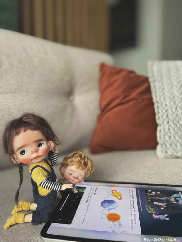 Спящая девочка — Авторские миниатюрные куклы: лепка (фото 2)