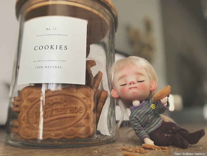 Спящая девочка — Авторские миниатюрные куклы: лепка (фото 10)