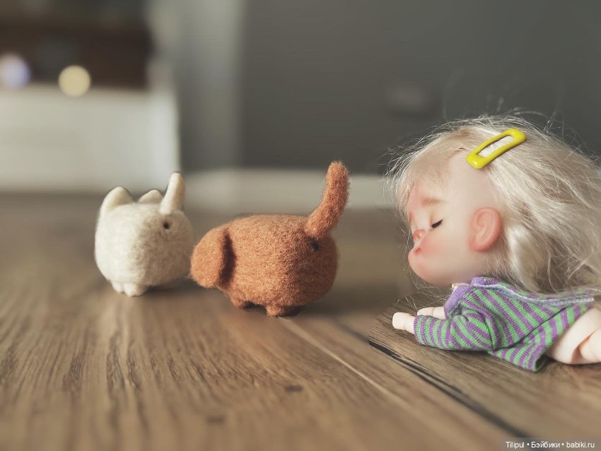 Спящая девочка — Авторские миниатюрные куклы: лепка