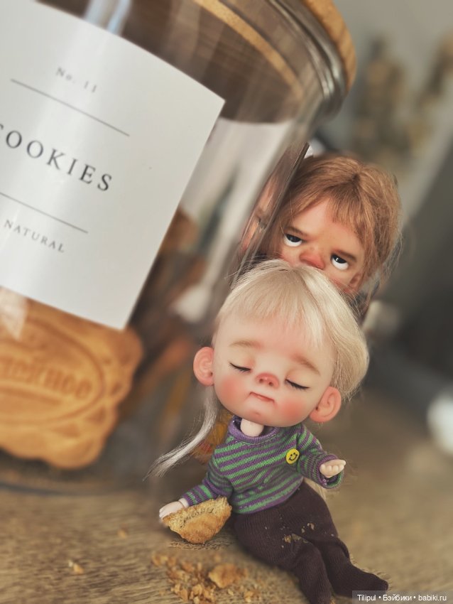 Спящая девочка — Авторские миниатюрные куклы: лепка