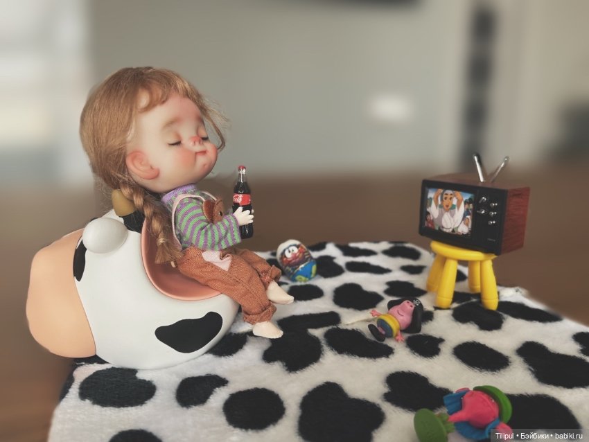 Спящая девочка — Авторские миниатюрные куклы: лепка (фото 5)