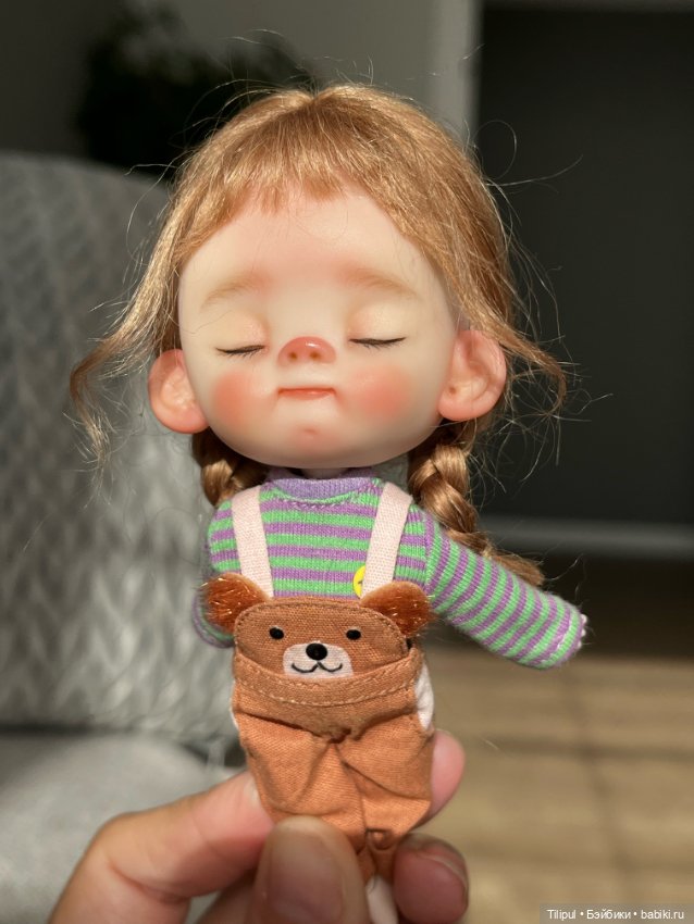 Спящая девочка — Авторские миниатюрные куклы: лепка