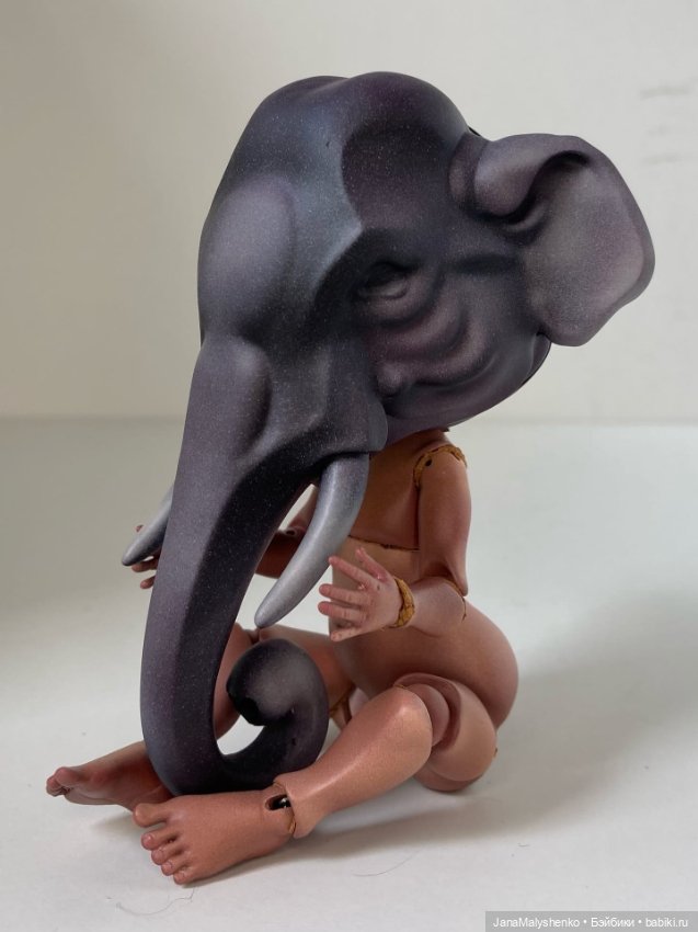 Вернулась со слонами — Авторские шарнирные куклы своими руками: лепка (фото 7)