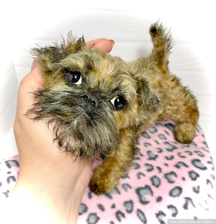 Глаша гриффоняша 🐾🐶20 см — Реалистичные игрушки и звери (Натюр): собаки